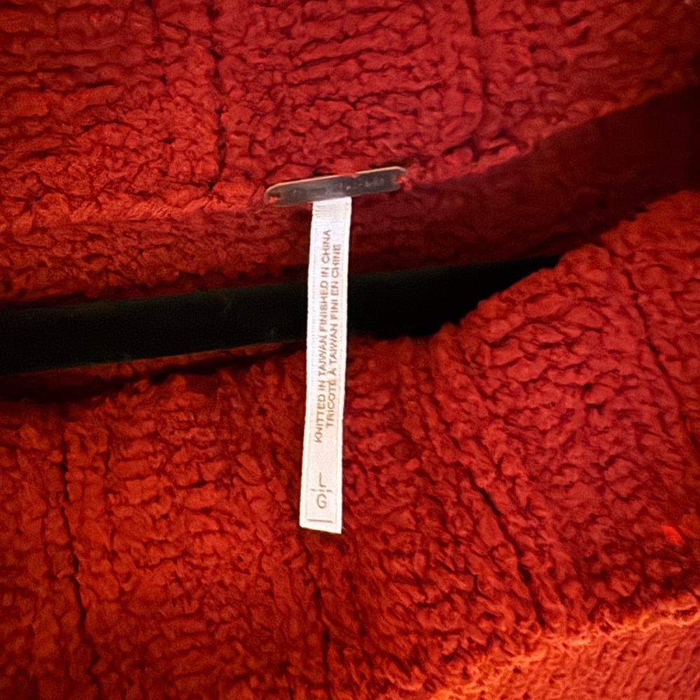 Free People Red Sweater